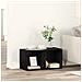 Mobile TV 2 pcs Nero 37 x 35 x 37 cm Legno multistrato - Foto miniatura 2