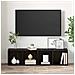Mobile TV 2 pcs Nero 37 x 35 x 37 cm Legno multistrato - Foto miniatura 4