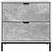 Comodino Grigio cemento 63.5 x 36 x 61 cm Legno multistrato - Foto miniatura 6