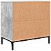 Comodino Grigio cemento 63.5 x 36 x 61 cm Legno multistrato - Foto miniatura 8