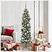 Albero di Natale Artificiale Sottile Verde 180 cm PVC - Foto miniatura 2