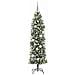 Albero di Natale Artificiale Sottile Verde 180 cm PVC - Foto miniatura 3