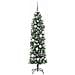 Albero di Natale Artificiale Sottile Verde 180 cm PVC - Foto miniatura 4