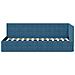 Cornice del letto ad angolo Blu 80 cm x 200 cm Tessuto - Foto miniatura 5