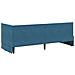 Cornice del letto ad angolo Blu 80 cm x 200 cm Tessuto - Foto miniatura 7