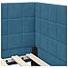 Cornice del letto ad angolo Blu 80 cm x 200 cm Tessuto - Foto miniatura 8