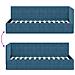 Cornice del letto ad angolo Blu 80 cm x 200 cm Tessuto - Foto miniatura 9