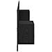 Testata con Comodino 3 pcs Rovere Nero Legno multistrato - Foto miniatura 8