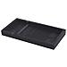 Vassoio Organizer Quadrato Grande In Silicone Per Bagno - Motivo Marmo, 30x12.5x2cm Black - Foto miniatura 1