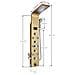 Pannello doccia, Blackswan, tipo M8009, modello oro con bocca, display digitale, doccetta bidet, LED e funzioni SPA, misura 128 cm - Foto miniatura 3