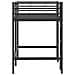 Struttura del letto loft per bambini Nero 90 x 190 cm Acciaio - Foto miniatura 6