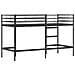 Struttura del letto loft per bambini Nero 90 x 190 cm Acciaio - Foto miniatura 7