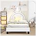 Struttura letto bambini con testata Bianco 90 x 190 cm PU - Foto miniatura 3