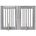 Cancello per cani con supporti 2 pcs Grigio Sonoma 60 x 80 cm - Foto miniatura 1