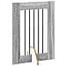 Cancello per cani con supporti 2 pcs Grigio Sonoma 60 x 80 cm - Foto miniatura 5