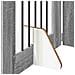 Cancello per cani con supporti 2 pcs Grigio Sonoma 60 x 80 cm - Foto miniatura 7