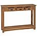 Tavolo consolle Naturale 110 x 30 x 80 cm Legno di teak solido - Foto miniatura 2