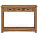 Tavolo consolle Naturale 110 x 30 x 80 cm Legno di teak solido - Foto miniatura 3