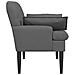 Loveseat con bottoni imbottiti Grigio Scuro 111 x 68 x 80 cm - Foto miniatura 4