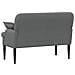Loveseat con bottoni imbottiti Grigio Scuro 111 x 68 x 80 cm - Foto miniatura 5