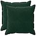 Cuscino con cuscino HOUTEN 2 pz Verde Scuro Velluto - Foto miniatura 1