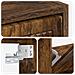 Mobiletto per Scarpe da Muro EDE 71 x 17 x 86 cm Rovere Fumo - Foto miniatura 7