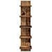 Scaffale da parete 2 pz Legno antico 22 x 15 x 100 cm - Foto miniatura 4