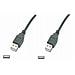 Cavo Con Connettori Usb 2.0 Tipo "A" Maschio / Maschio Colore Nero Mt. 0,5 - Foto miniatura 1