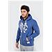Felpa Uomo Collegiale Ny Full Zip Xl Azzurro - Foto miniatura 2