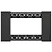 Placca Bticino Living Now 4 Moduli Colore Nero - Ka4804kg - Foto miniatura 2