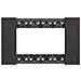Placca Bticino Living Now 4 Moduli Colore Nero - Ka4804kg - Foto miniatura 1