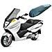 Coprisella Impermeabile Universale Maxi Scooter Moto Copertura Sella Nero L - Foto miniatura 1