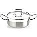 Casseruola professionale con manici e coperchio, in acciaio Inox 18/10, 20 cm - Foto miniatura 1
