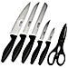 Set Coltelli Da Cucina 7 Pz Laser Cuisine Nero - Foto miniatura 2