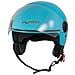 Casco Jet Moto Scooter Visera Antigraffio Azzurro Backline Ece 22-05 S - Foto miniatura 4