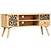 Mobile Porta Tv 100x30x45 Cm In Legno Massello Di Mango - Foto miniatura 10