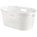 Cesto Portabiancheria 40l Infinity Dots - Plastica Riciclata - Bianco - Foto miniatura 1