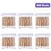 Cotton Buds 6 Pack 600pcs Tamponi Di Cotone Di Bamb Con Manici In Legno Per Il Trucco Clean Cura Dellorecchio Di Pulizia Della Ferita Di Cura Di Cosmetic Doppia Testa Biodegradabile Eco Friendly - Foto miniatura 1