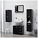 Specchio da Bagno Nero 60x10,5x45 cm in Legno Multistrato - Foto miniatura 4