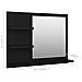 Specchio da Bagno Nero 60x10,5x45 cm in Legno Multistrato - Foto miniatura 6