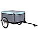Rimorchio Da Bici Per Il Trasporto Di Merci Nero E Blu 65 Kg - Foto miniatura 1