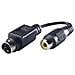 Video adapter, S-Video, RCA, Nero - Foto miniatura 1