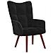 Sedia Relax Nera in Velluto - Foto miniatura 1