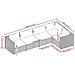 Set Divani Da Giardino 5 Pz Con Cuscini In Polyrattan Marrone - Foto miniatura 4
