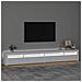 Mobile Porta TV con Luci LED Bianco 270x35x40 cm - Foto miniatura 3