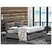 Letto Singolo Albina, Letto Contenitore Con Rivestimento In Tessuto, 100% Made In Italy, Apertura Frontale, Con Materasso Cm 80x190 Incluso, Grigio - Foto miniatura 3