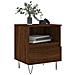 Comodini 2pz Rovere Marrone 40x35x50 Cm In Legno Multistrato - Foto miniatura 3