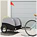 Rimorchio Da Bici Da Carico Nero E Grigio 45 Kg In Ferro - Foto miniatura 1
