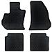 Set Da 4 Tappetini In Gomma Per Auto Compatibili Per 500l, Adatto A Tutte Le Stagioni, Nero, Sagomati Anteriori E Posteriori - Ka7228 - Foto miniatura 1
