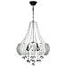 Lampada Da Soffitto Yon Mdl3973 Argento Vetro Decorato E Pietre Effetto Cristallo - Foto miniatura 2